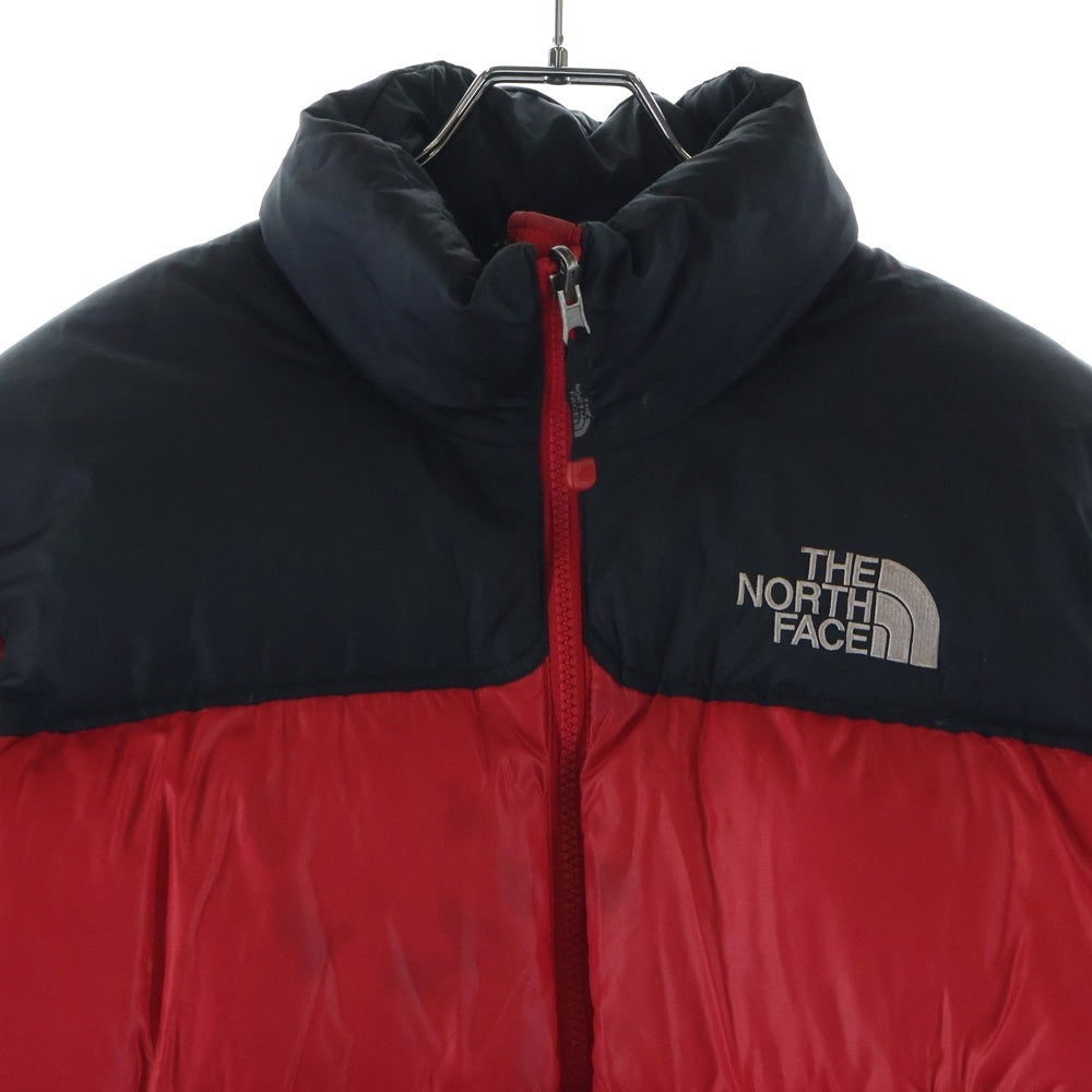 THE NORTH FACE(ザノースフェイス) NUPTSE ALPHA JACKET ジップアップダウンジャケット レッド/ブラック PL-10 キッズ