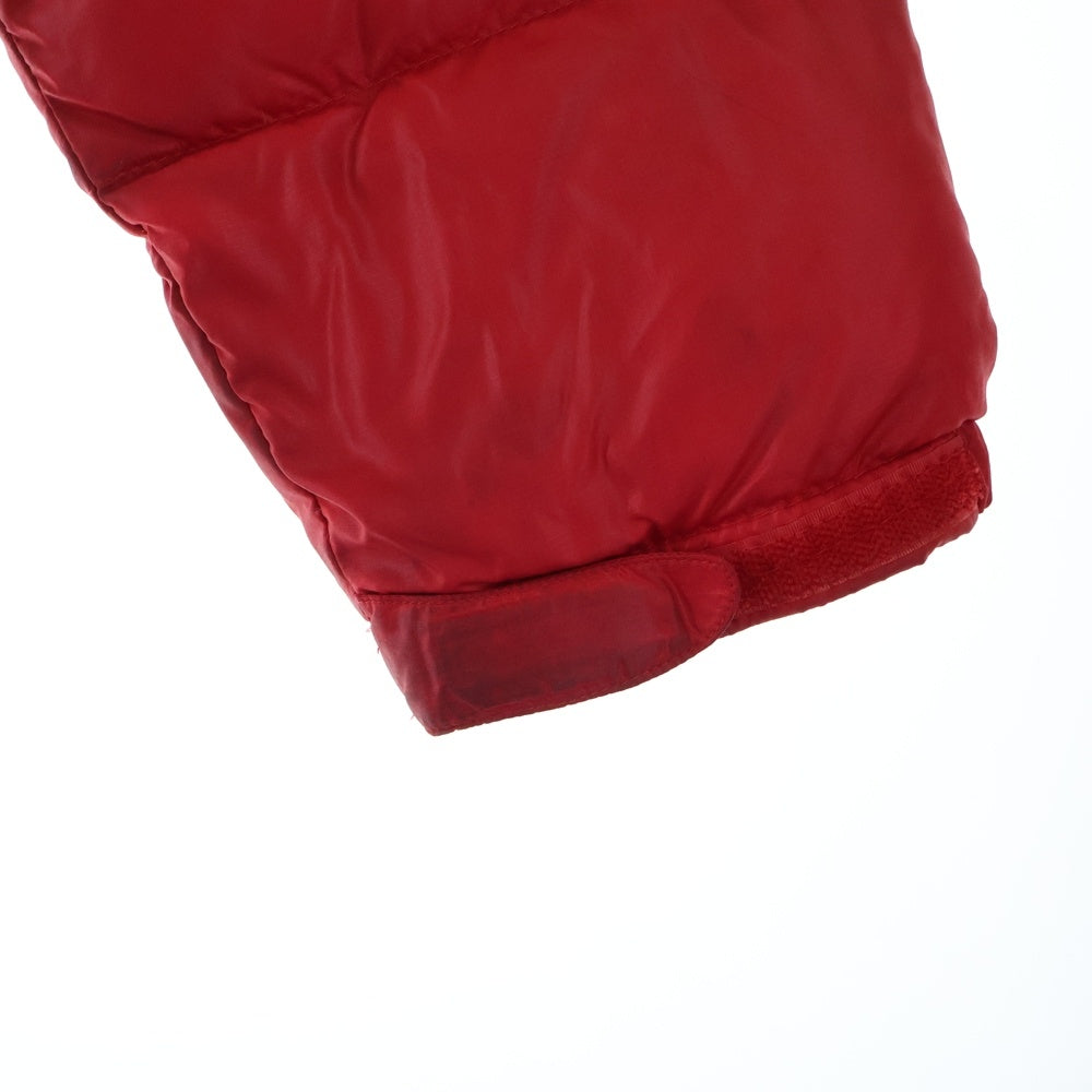 THE NORTH FACE(ザノースフェイス) NUPTSE ALPHA JACKET ジップアップダウンジャケット レッド/ブラック PL-10 キッズ