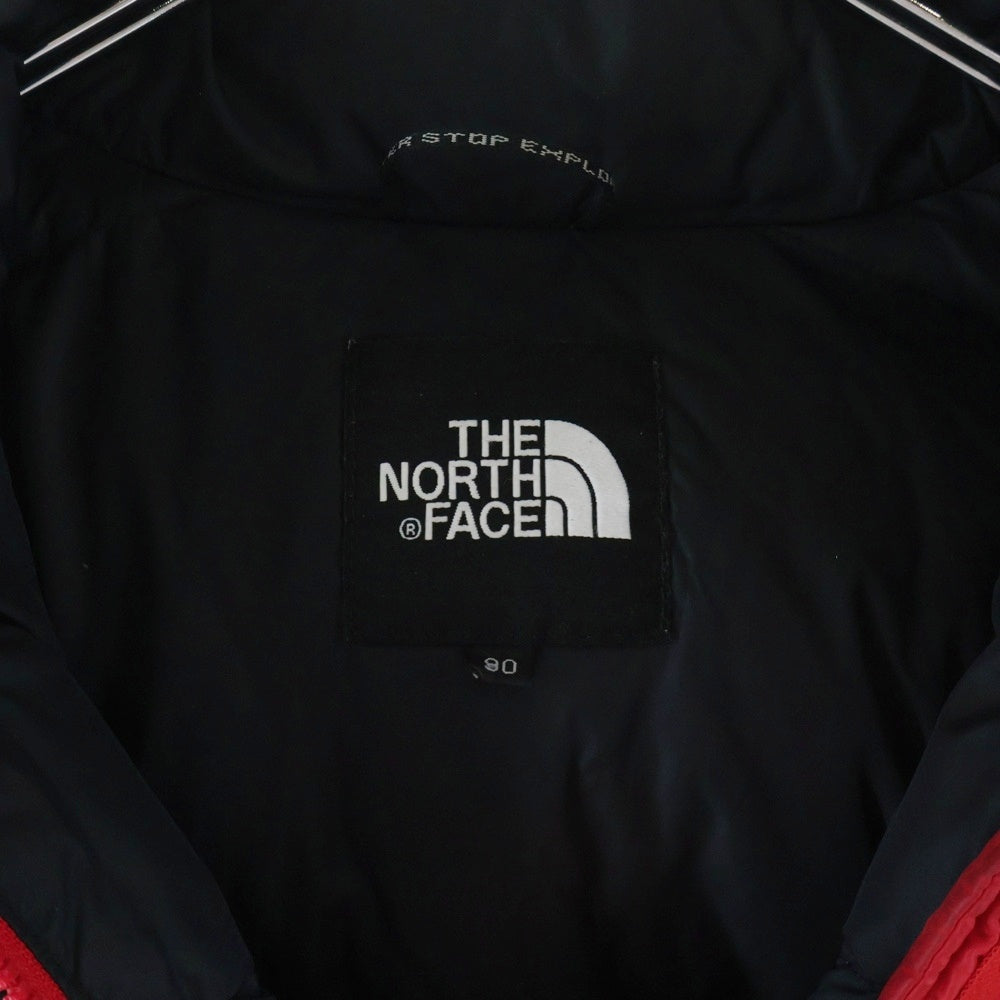 THE NORTH FACE(ザノースフェイス) NUPTSE ALPHA JACKET ジップアップダウンジャケット レッド/ブラック PL-10 キッズ