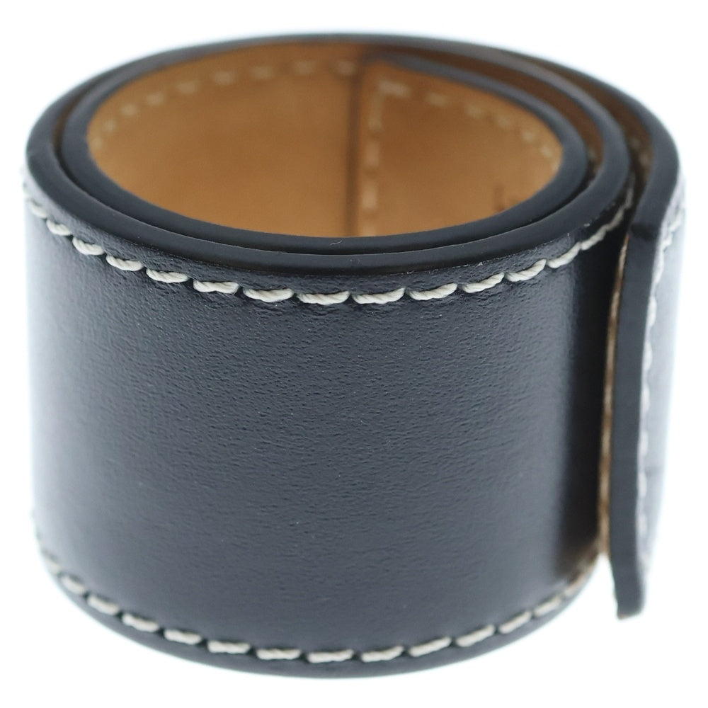 LOEWE(ロエベ) スラップブレスレット カーフスキン レザーブレスレット ブラック レディース