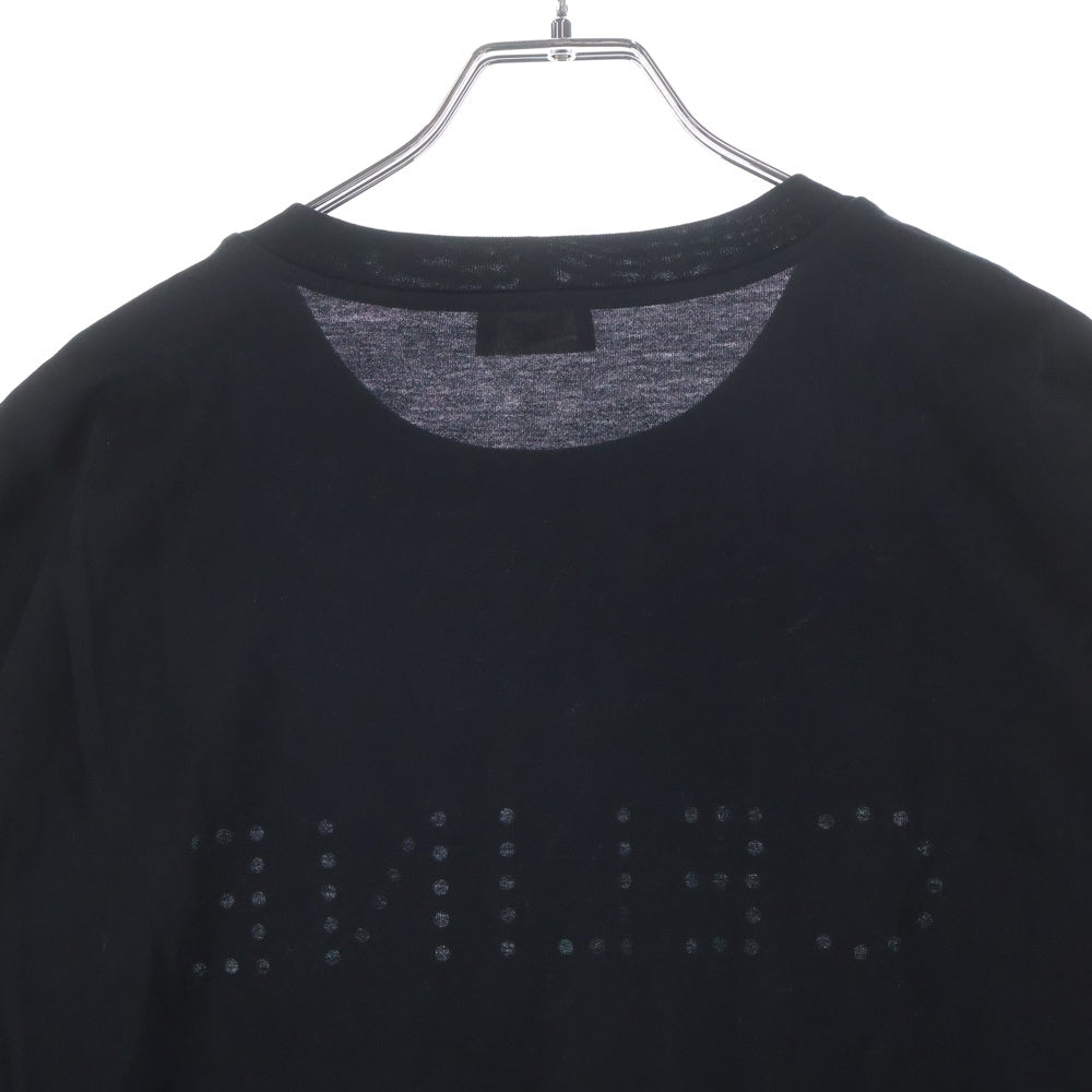 CELINE(セリーヌ) ロゴスタッズ 半袖シャツ カットソー クルーネック Tシャツ ブラック 2X41C671Q