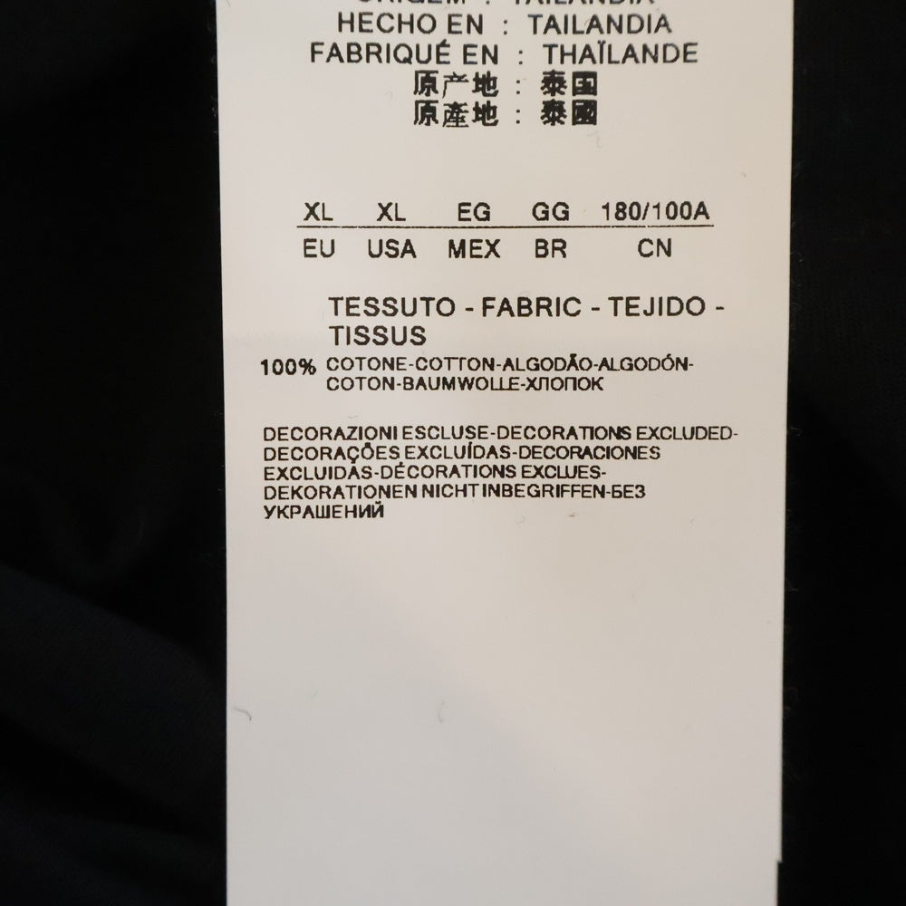EMPORIO ARMANI(エンポリオアルマーニ) フロントロゴ クルーネック 半袖Tシャツ カットソー ブラック