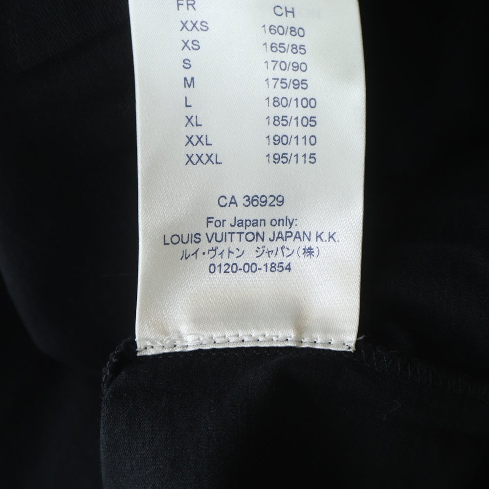 LOUIS VUITTON(ルイヴィトン) 18SS アームロゴ 長袖シャツ カットソー クルーネック ブラック RM181 FMB HEY79W