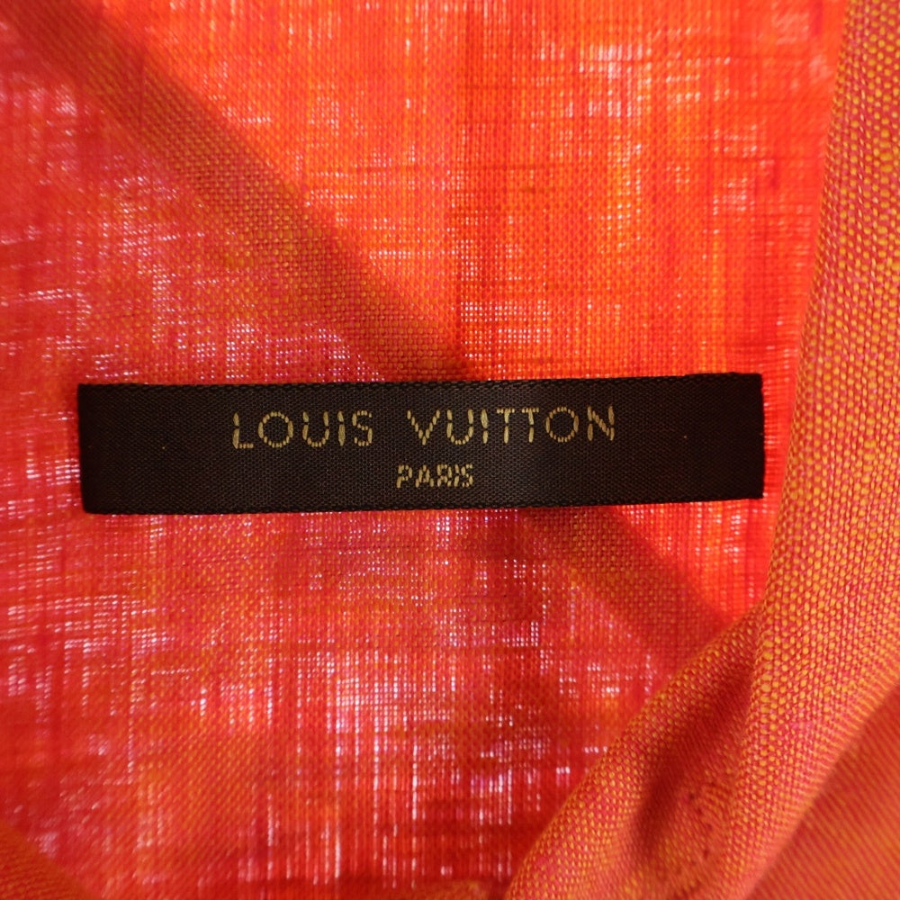 LOUIS VUITTON(ルイヴィトン) Multicolor Linen マルチカラー リネン 麻 半袖シャツ カットソー オレンジ/ネイビー RM131M H3SH32LIH