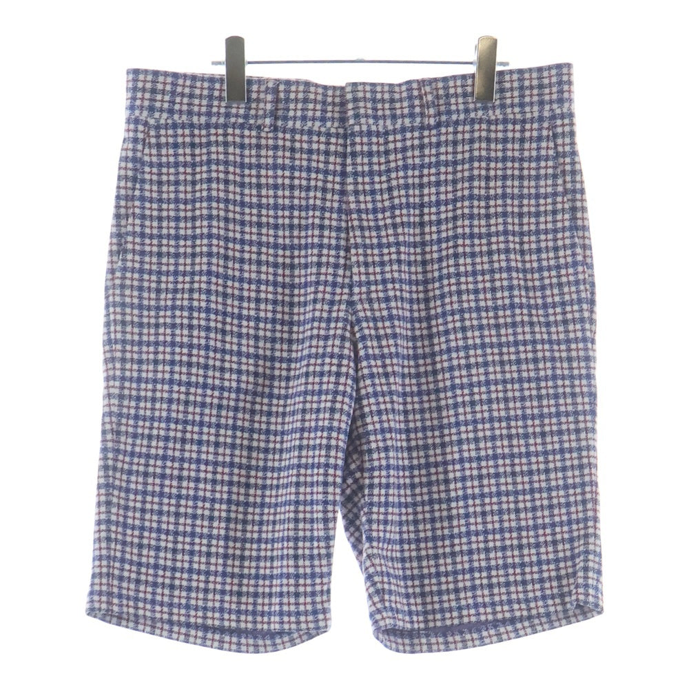LOUIS VUITTON(ルイヴィトン) コットン グレンチェック ハーフパンツ ブルー/レッド RM141 H5PA84BX2