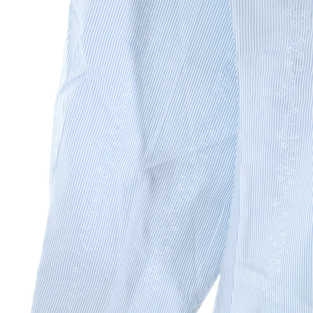 HERMES(エルメス) セリエボタン ドレスシャツ 長袖シャツ カットソー フラワーライン ボーダー グレー