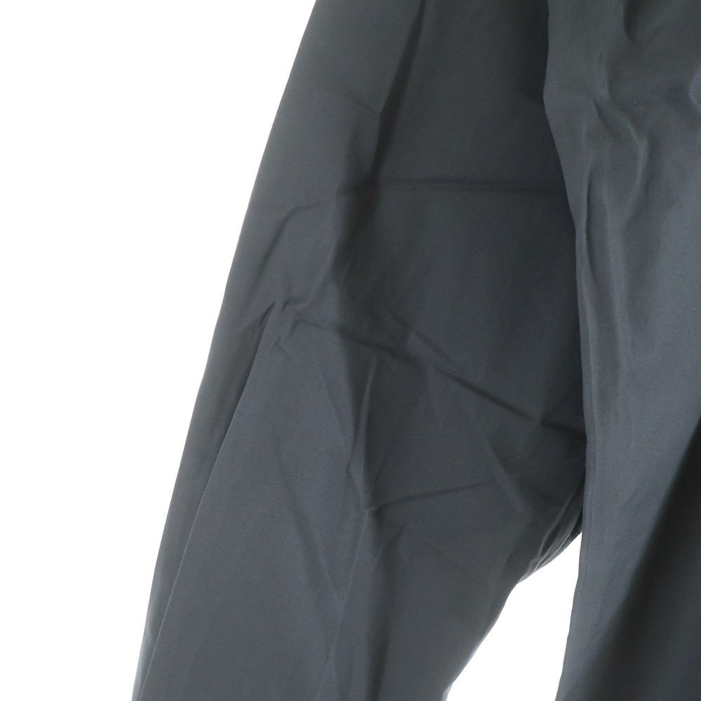 HERMES(エルメス) セリエボタン ドレスシャツ 長袖fシャツ カットソー ピンクライン チャコールグレー