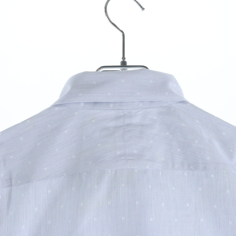 HERMES(エルメス) セリエボタン ドレスシャツ 長袖シャツ カットソー H総柄 ブルー