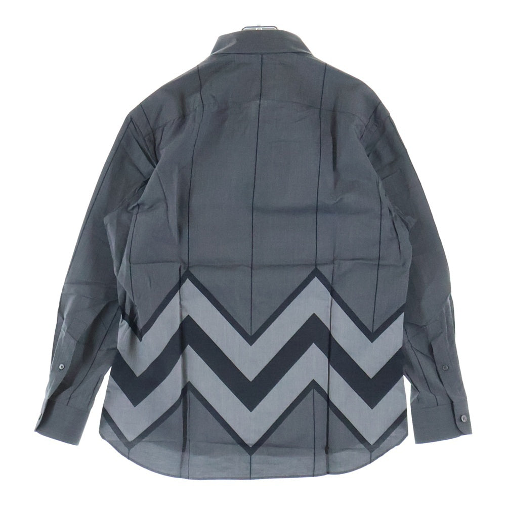 LOUIS VUITTON(ルイヴィトン) シェプロンストライプ 長袖シャツ カットソー グレー RM162M AZ7 HAS03W