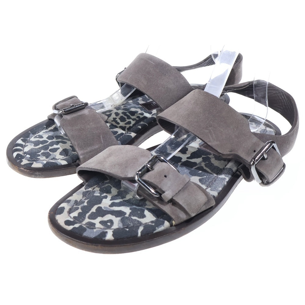 LOUIS VUITTON(ルイヴィトン) サンダル スリッパ スエード 金具 レオパード柄 ヒョウ柄 FD1120