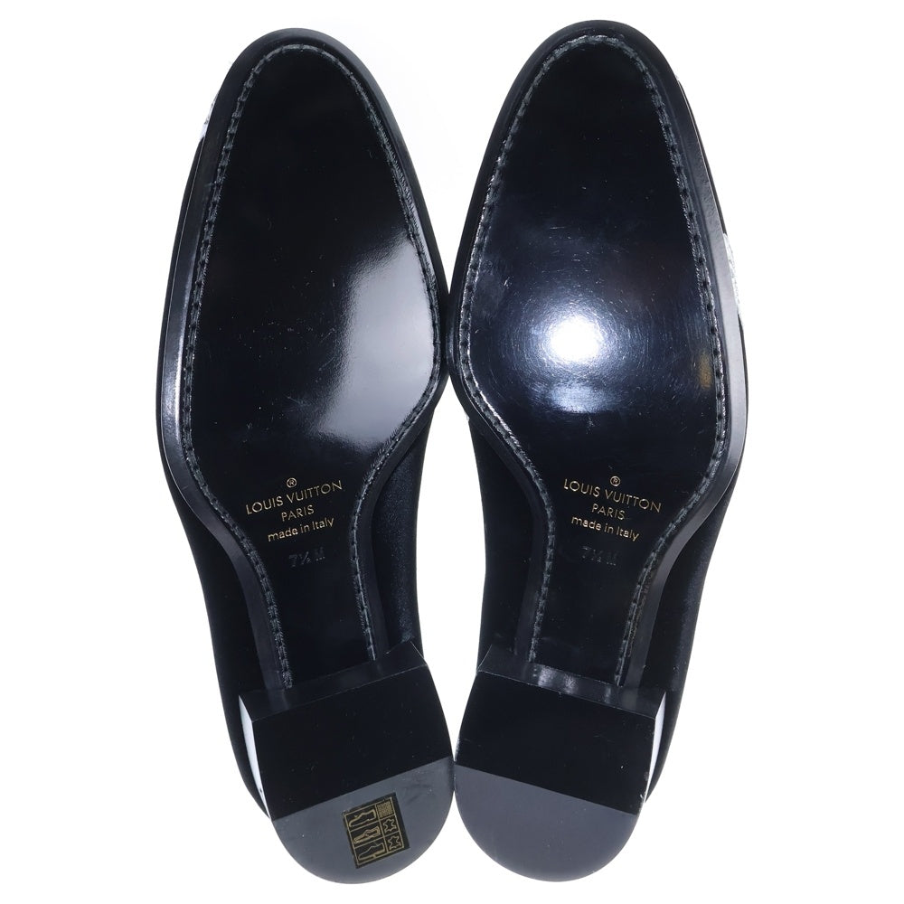 LOUIS VUITTON(ルイヴィトン) Chapman Auteuil Loafer チャップマン オートゥイユ ローファー ベルベット 刺繍 ブラック BM 0196