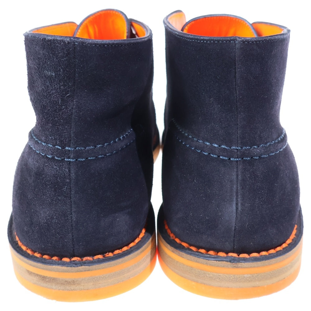 LOUIS VUITTON(ルイヴィトン) スエード レースアップ チャッカブーツ オレンジ/ネイビー BM 1112