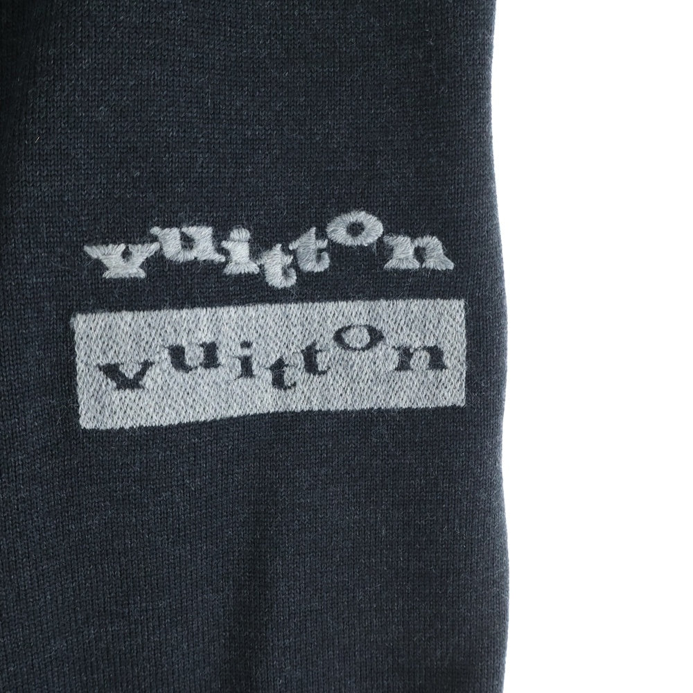 LOUIS VUITTON(ルイヴィトン) 23SS ウールニット ロゴ刺繍 トラック ジョガーパンツ ブラック RM231M ZLL HON32W