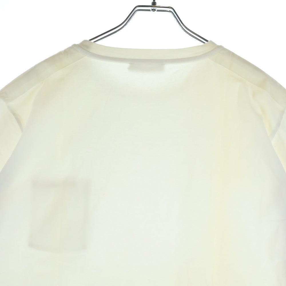 PRADA(プラダ) 21AW ラバーロゴ ナイロンポケット クルーネック半袖Tシャツカットソー ホワイト SJN250 R192 710