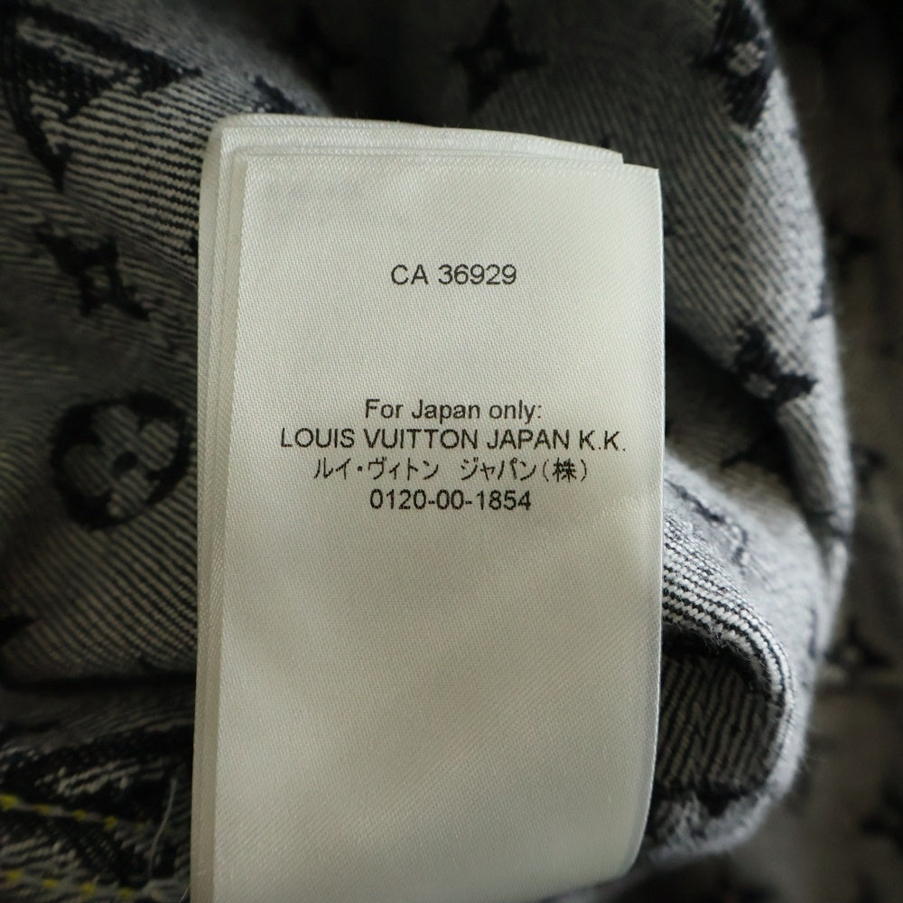 LOUIS VUITTON(ルイヴィトン) 22SS ×NIGO MONOGRAM CRAZY DENIM JACKET モノグラム クレイジー ワークウエアデニムジャケット ブラック RM221M UZD HMA20E