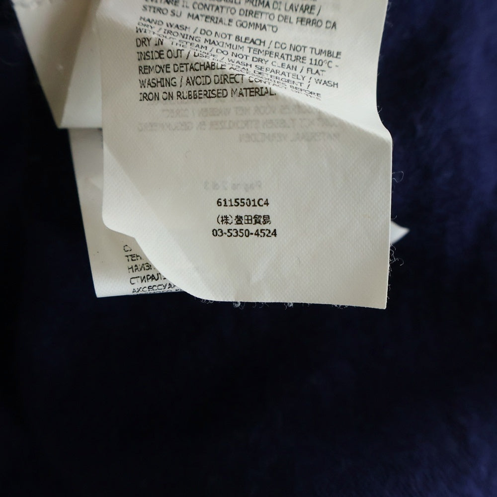 STONE ISLAND(ストーンアイランド) 袖ワッペン ウールプルオーバーニットセーター パーカー パープル 6115501C4