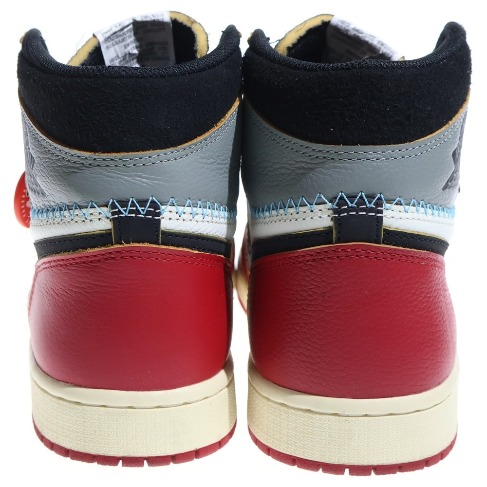 NIKE(ナイキ) ×UNION Air Jordan 1 Retro High OG Chicago Shadow HV8563-600 ユニオン エアジョーダン1 レトロ OG シカゴ シャドウ ハイカットスニーカー レッド US9/27cm