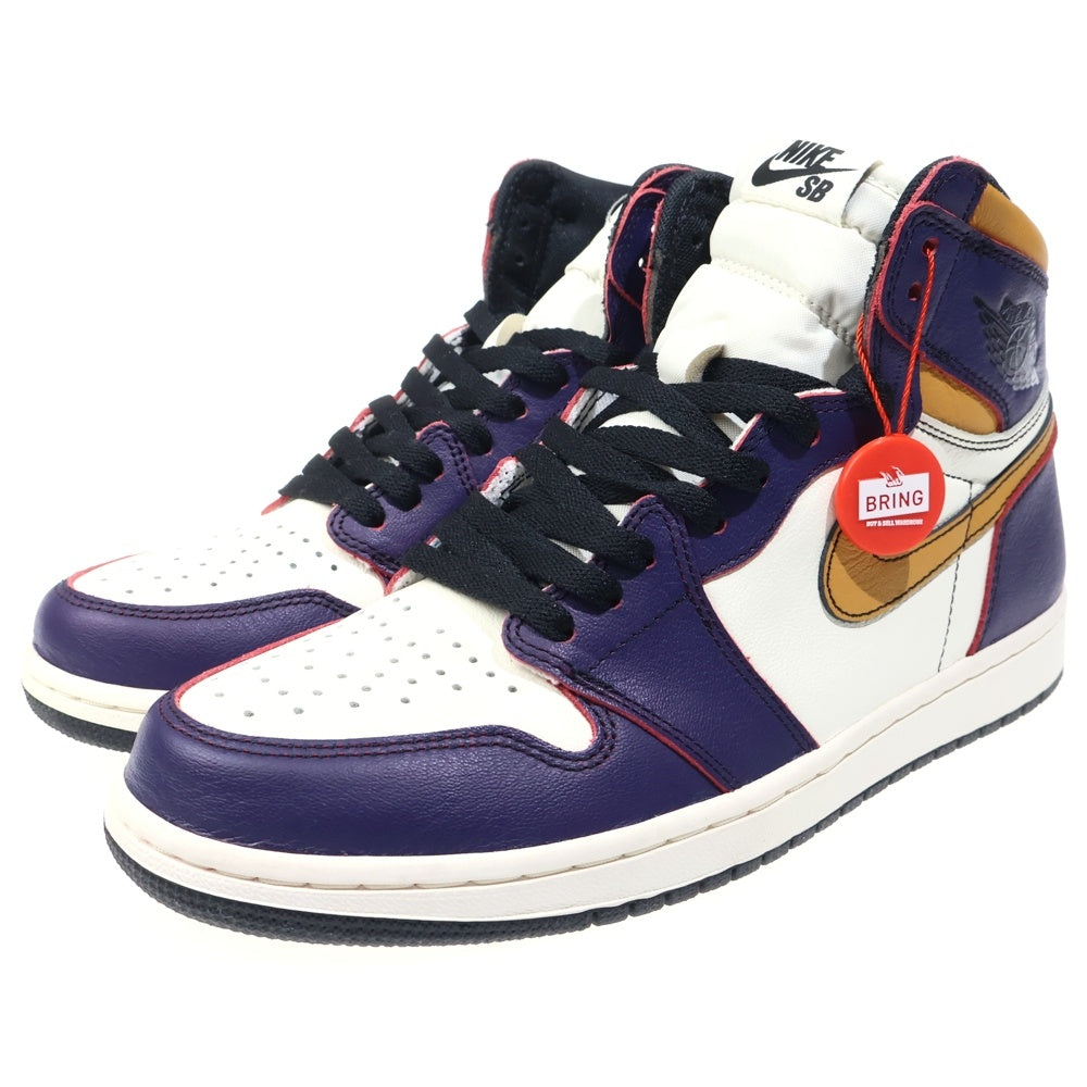 NIKE(ナイキ) AIR JORDAN 1 RETRO HIGH LA TO CHICAGO CD6578-507 エアジョーダン1 エルエー トゥー シカゴ ハイカットスニーカー イエロー/パープル US9.5/27.5cm