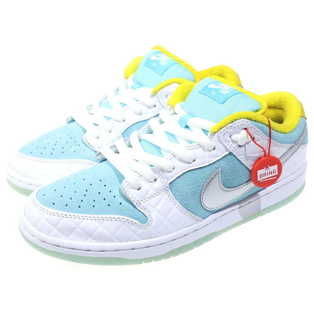 NIKE(ナイキ) FTC DUNK LOW PRO QS Lagoon Pulse DH7687-400 ダンクロー ラグーンパルス ローカットスニーカー 銭湯 ライトブルー/ホワイト US9/27cm