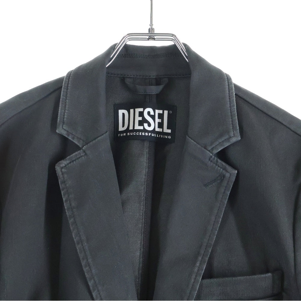 DIESEL(ディーゼル) NYACK-NE E912H フェード加工 トレッチデニムテーラードジャケット ブラック