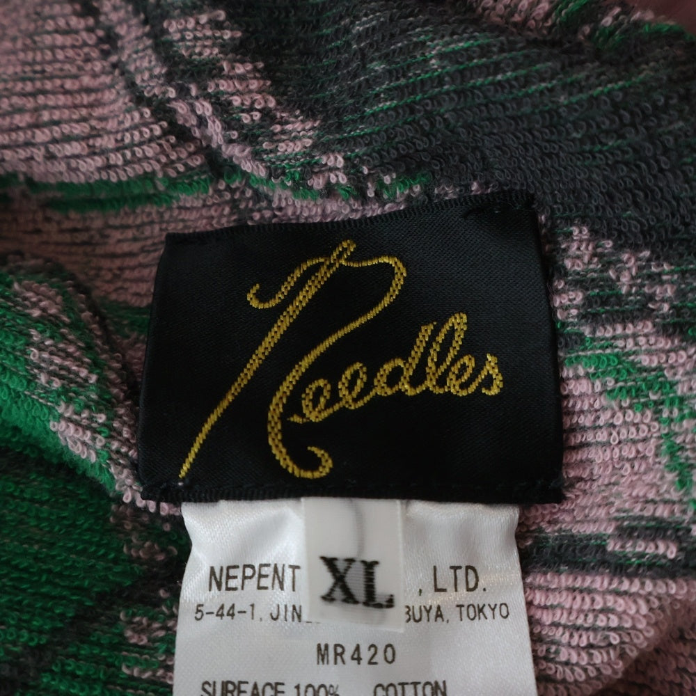 Needles(ニードルス) Reversible Tee ロゴ リバーシブル クルーネック半袖Tシャツカットソー ピンク MR420