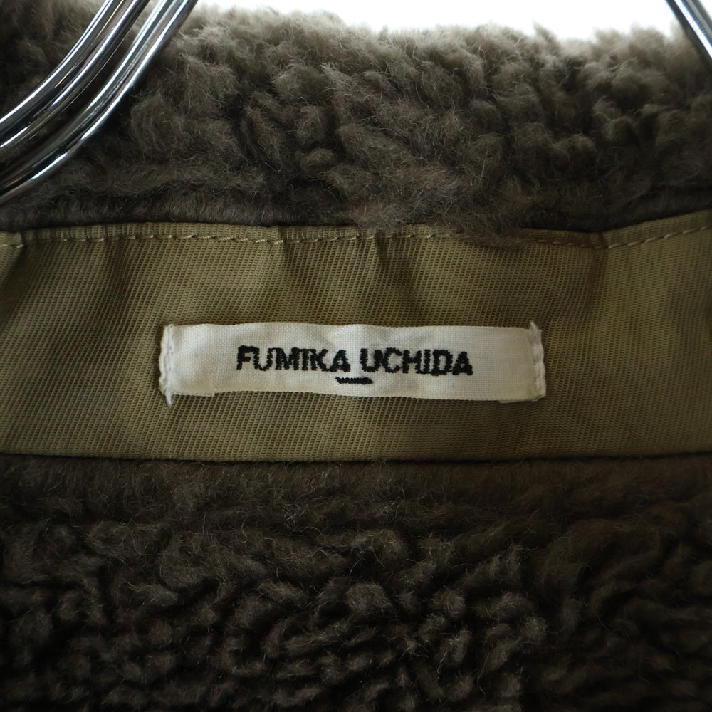 FUMIKA UCHIDA(フミカウチダ) BOMBER FLIGHT BLOUSON SHORT ボンバーフライト ブルゾン ショートジャケット ベージュ FU-E-OTO13