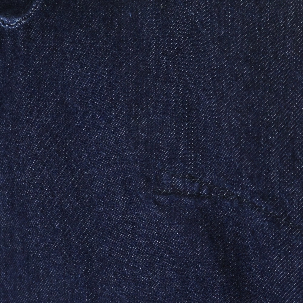 STONE ISLAND(ストーンアイランド) 25AW Logo Patch Denim Overshirt ロゴワッペン デニム オーバーサイズ 長袖シャツ インディゴ K2S151100008S00J7