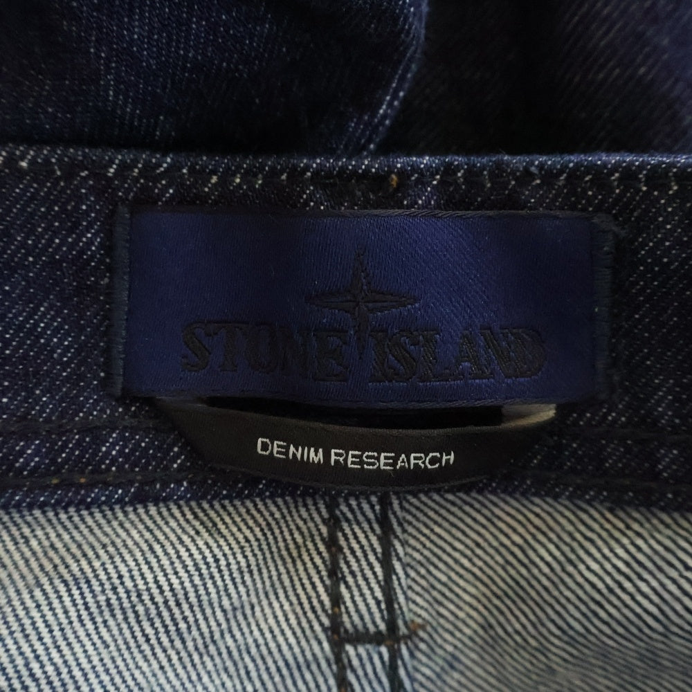 STONE ISLAND(ストーンアイランド) 25AW Denim Rinsed Jeans ロゴワッペン デニムパンツ ジーンズ インディゴ K2S15J100006S00J7