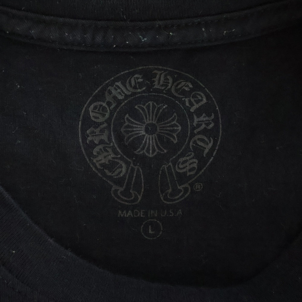 CHROME HEARTS(クロムハーツ) Honolulu Limited Back Scroll Logo L/S Tee ホノルル限定 バックスクロールロゴプリント クルーネック長袖Tシャツカットソー ロングスリーブ ロンT ブラック