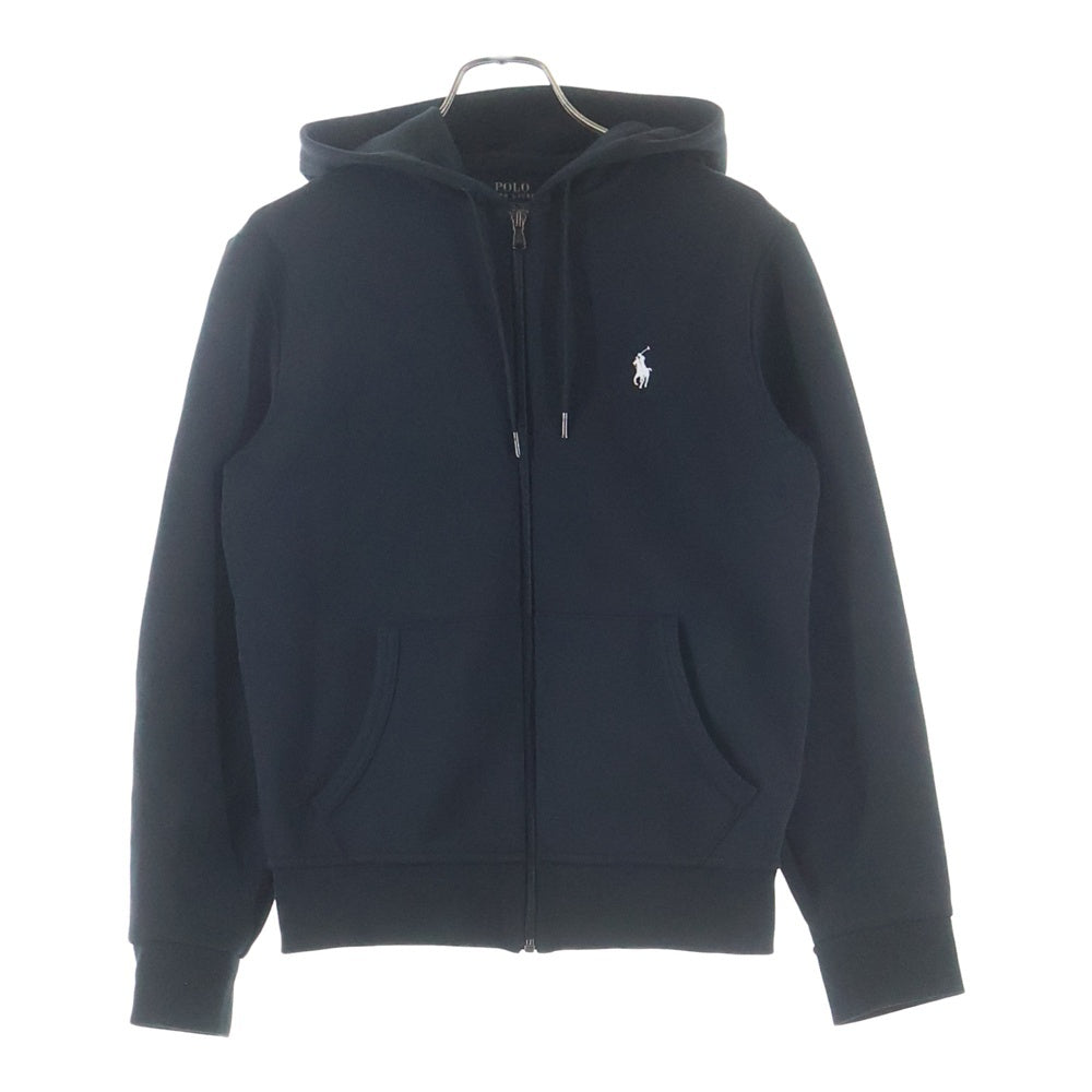 POLO RALPH LAUREN(ポロラルフローレン) ダブルニット フルジップ フーディ ジップアップパーカー ブラック
