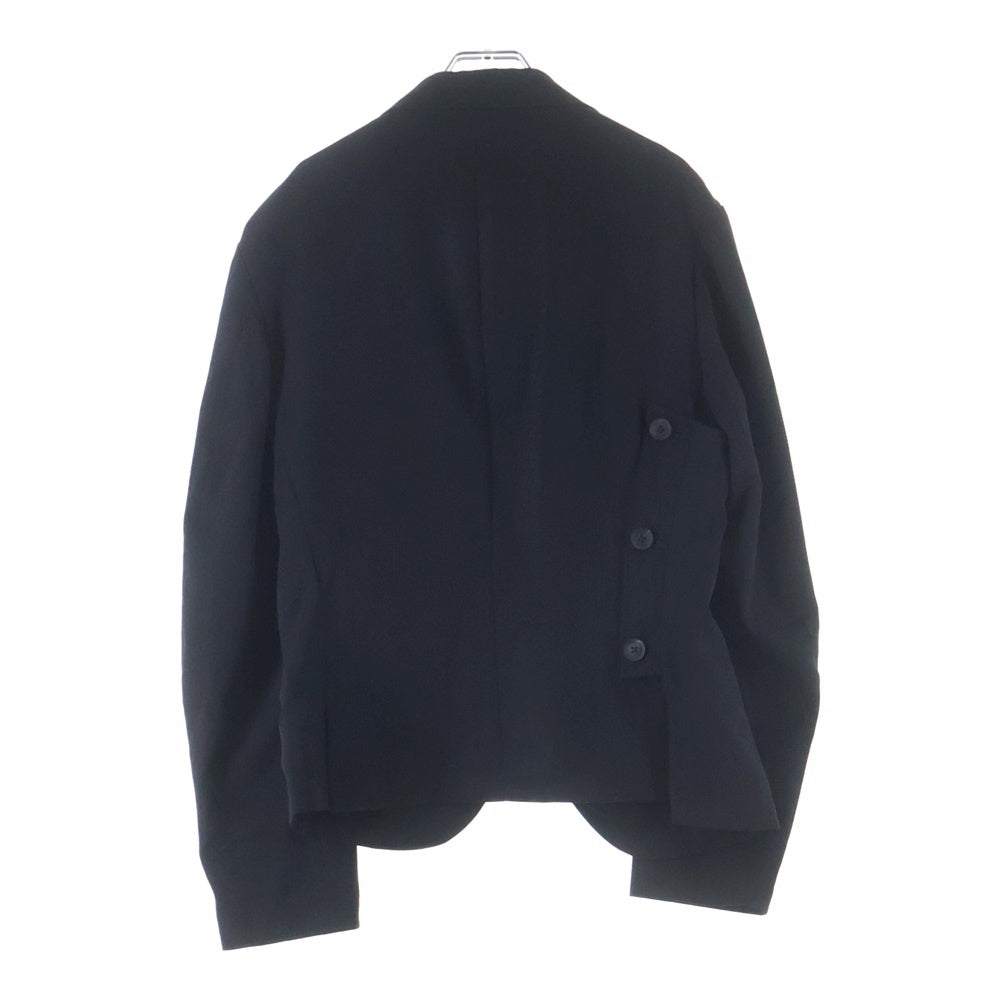 Yohji Yamamoto POUR HOMME(ヨウジヤマモト プールオム) GABARDINE FRONT CURVE 1B テーラードジャケット ブラック HD-J37-100