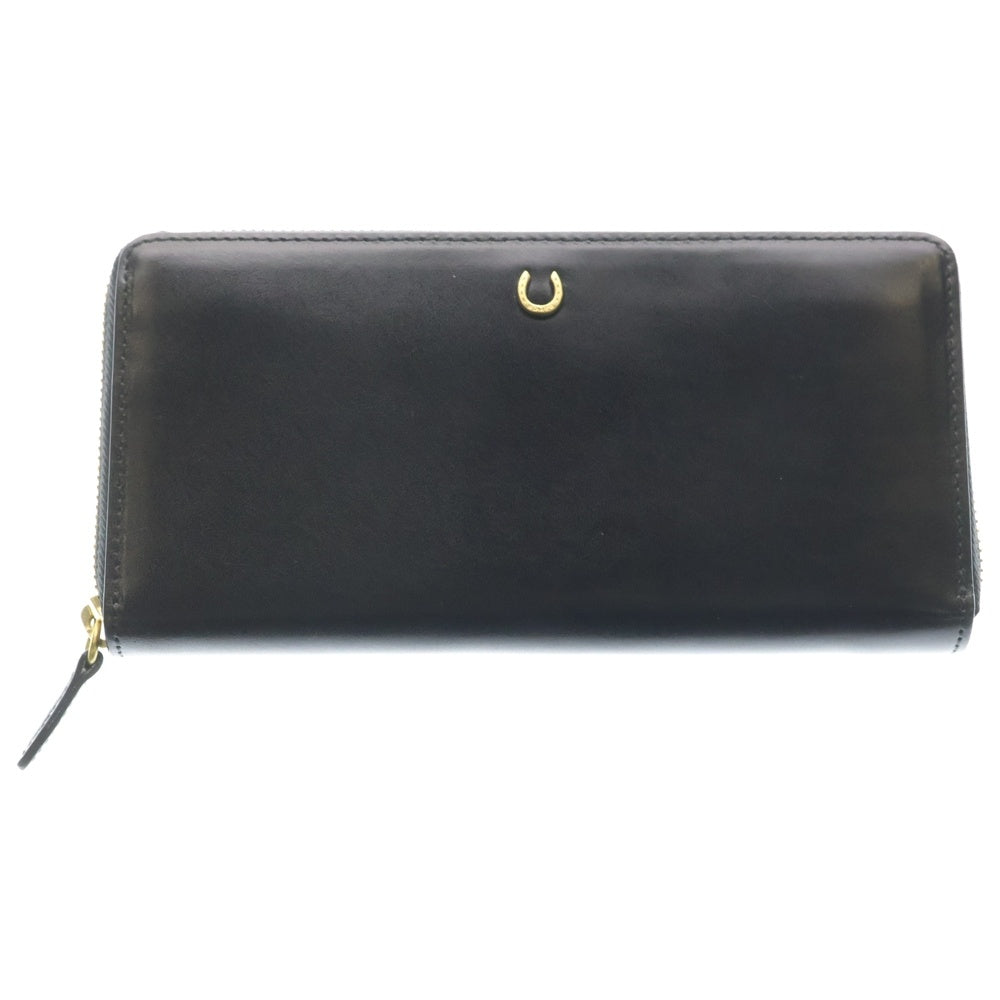 SOMES SADDLE(ソメスサドル) ピルエット ラウンドジップ ウォレット 長財布 ブラック PT-81 レディース