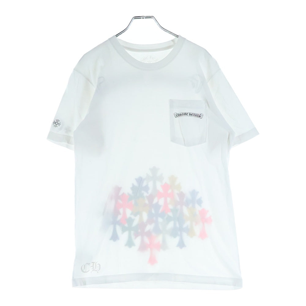CHROME HEARTS(クロムハーツ) Cemetery Cross T-Shirt マルチセメタリークロス 半袖Tシャツ カットソー ホワイト