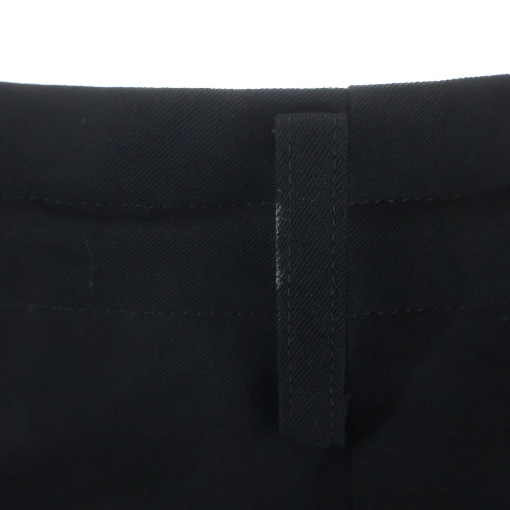 Yohji Yamamoto POUR HOMME(ヨウジヤマモト プールオム) 21AW ウ-ルギャバ N-2タック中太パンツ ブラック HX-P19-100