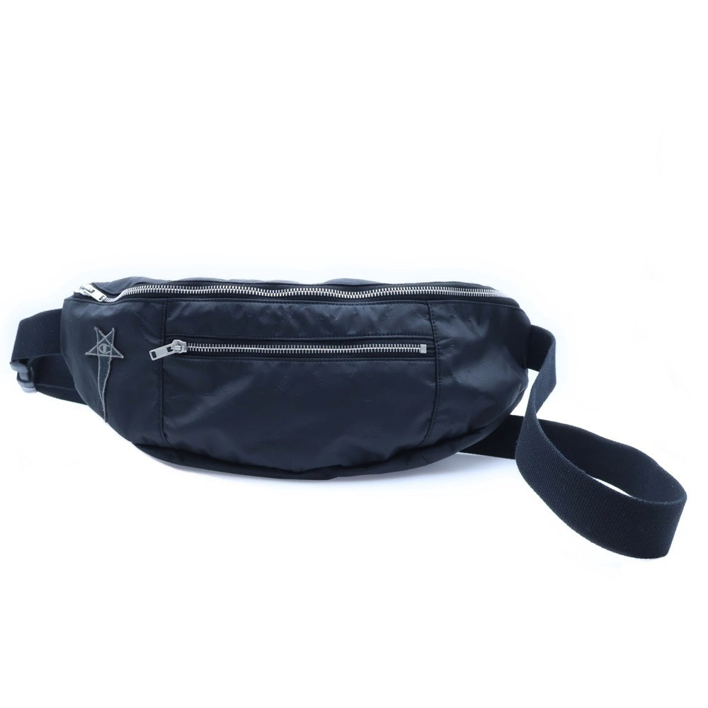 Rick Owens(リックオウエンス) ×Champion Belt Body Shoulder Bag Nylon ×チャンピオン ベルト ボディ ショルダー バッグ ナイロン ブラック CM01D6097-CHNY
