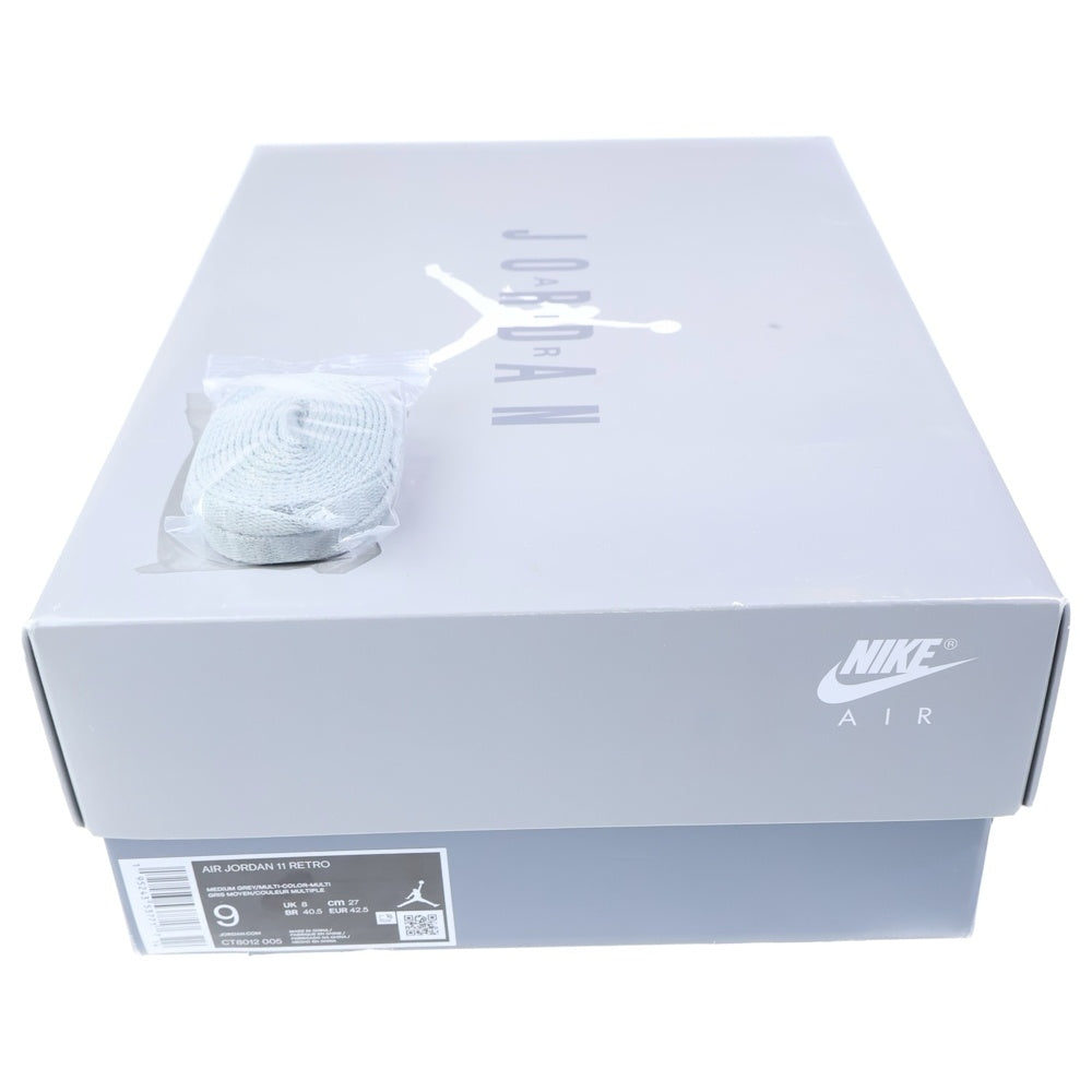 NIKE(ナイキ) AIR JORDAN 11 RETRO COOL GREY エアジョーダン11 レトロ クールグレー ハイカットスニーカー グレー US9//27cm CT8012‐005