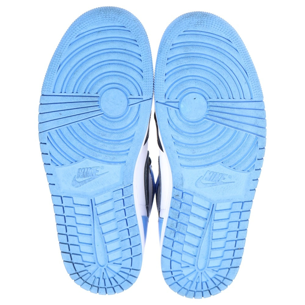 NIKE(ナイキ) AIR JORDAN 1 RETRO HI OG UNIVERSITY BLUE UNC TOE エアジョーダン レトロ ユニバーシティブルー ユーエヌシートゥ ハイカットスニーカーUS9/27cm DZ5485-400