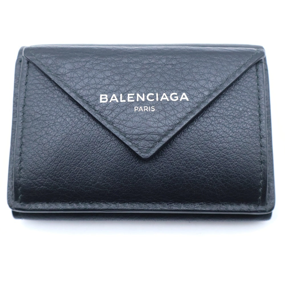 BALENCIAGA(バレンシアガ) MINI PORTEFEUILLE PAPIER ポートフォリオ ペーパー ミニ コンパクトウォレット ブラック 391446 DLQ0N