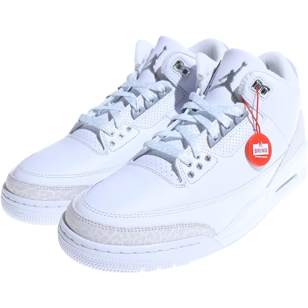 NIKE(ナイキ) AIR JORDAN 3 RETRO エアジョーダン3 ハイカットスニーカー ホワイト US10.5/28.5cm CT8532-111