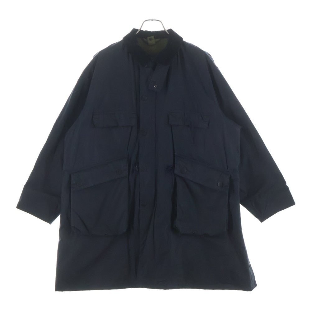 Barbour(バブアー) ×KAPTAIN SUNSHINE 20AW STAND COLLAR TRAVELLER COAT キャプテンサンシャイン スタンドカラー トラベラーコート ブラック 2002351