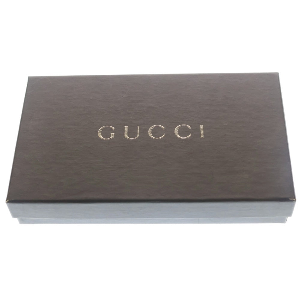 GUCCI(グッチ) GG柄 GGキャンバス ロゴプレート ロングウォレット ブラック 115100