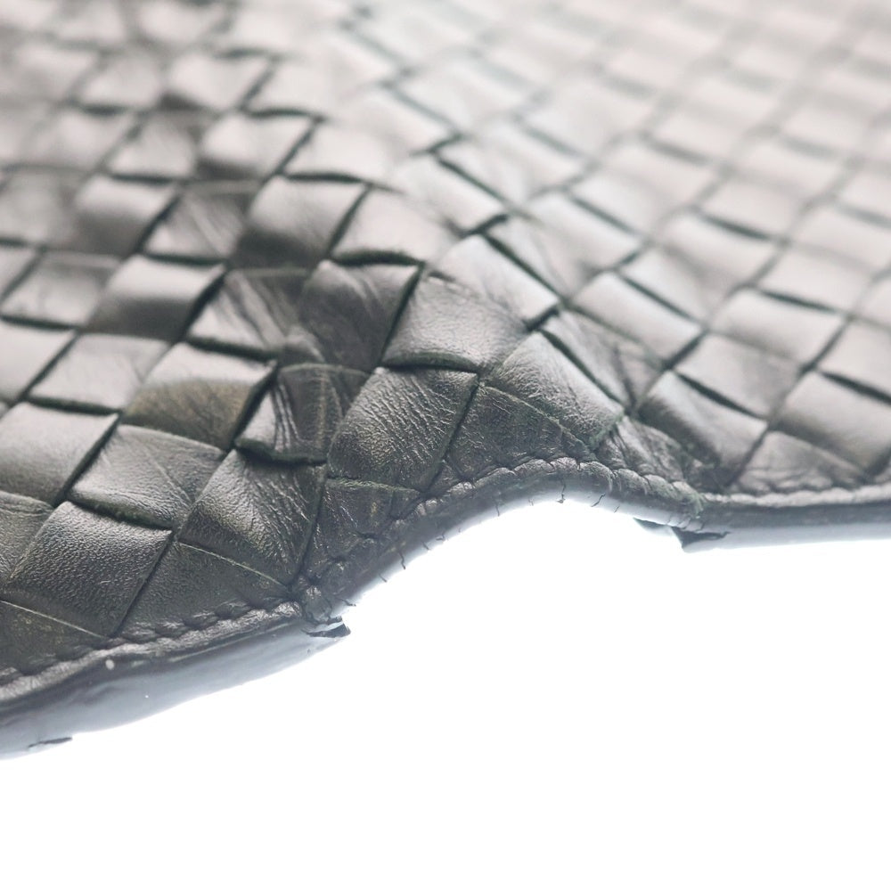 BOTTEGA VENETA(ボッテガヴェネタ) イントレチャート 2つ折り 長財布 ロングウォレット レザー ブラック 272541 V4651