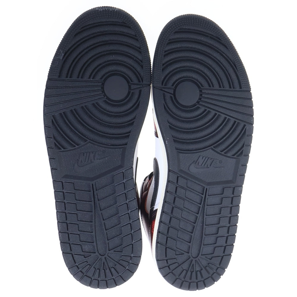 NIKE(ナイキ) AIR JORDAN1 MID SE WEAR AWAY エアジョーダン1 ミッド ハイカットスニーカー レッド/ホワイト US9.5/27.5cm DV9565-006