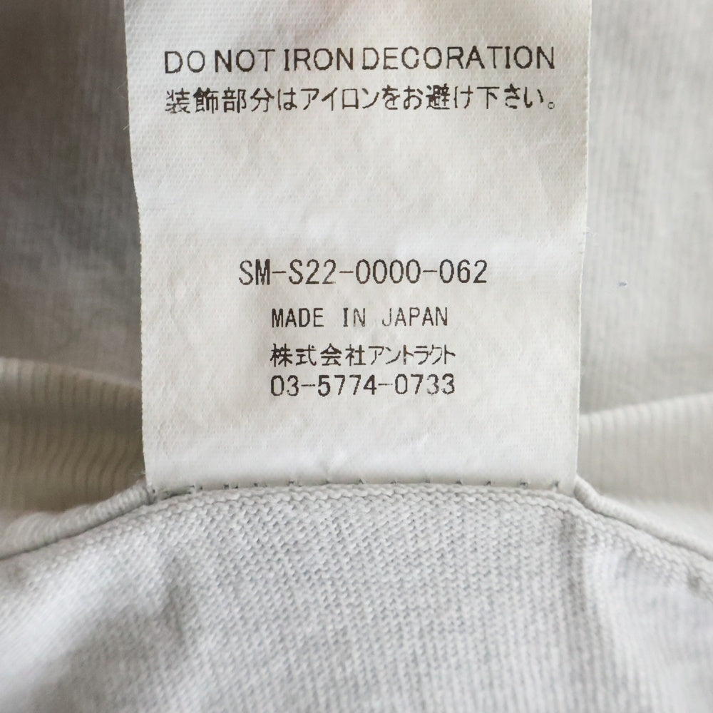 SAINT MICHAEL(セントマイケル) ×Denim Tears デニムティアーズ HOLY STATE プリント クルーネック 半袖Tシャツ カットソー ホワイト SM-S22-0000-062