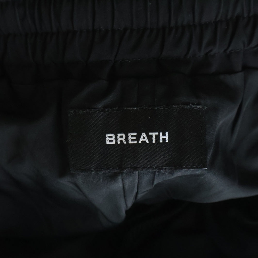 BREATH(ブレス) 25AW CREST LOGO WARM UP PANTS クレスト ロゴ ウォームアップパンツ ブラック/ホワイト/グレー BR25AW-P1014