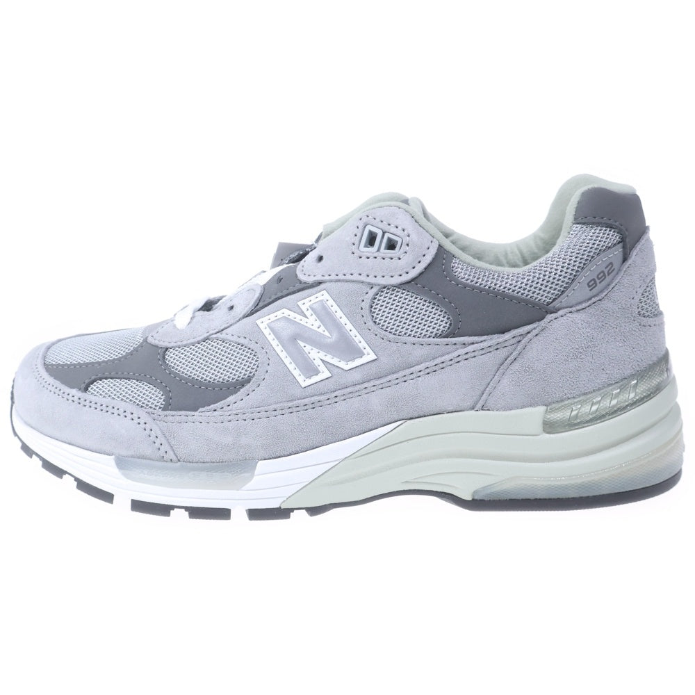 New Balance(ニューバランス) 992 Made in USA スエード メッシュ ロゴ ローカットスニーカー グレー US9/27cm U992GY
