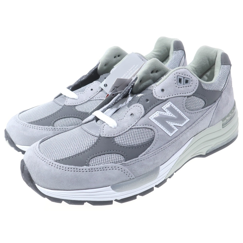 New Balance(ニューバランス) 992 Made in USA スエード メッシュ ロゴ ローカットスニーカー グレー US9/27cm U992GY