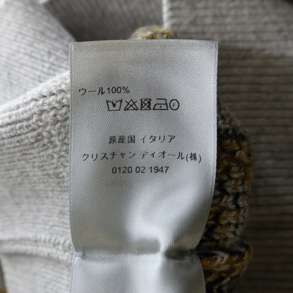 DIOR(ディオール) 21AW Oblique Wool Knit Sweater 193M638AT393 オブリーク クルーネック長袖ウールニットセーター グレー