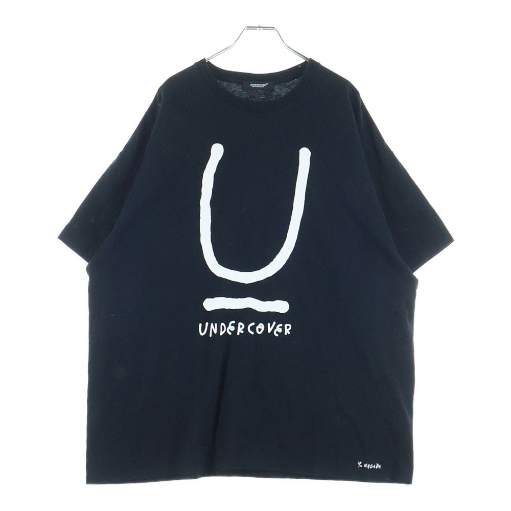 UNDERCOVER(アンダーカバー) ×Yu Nagaba 長場雄 Uロゴプリント半袖Tシャツ ブラック UC1E9813-1 レディース