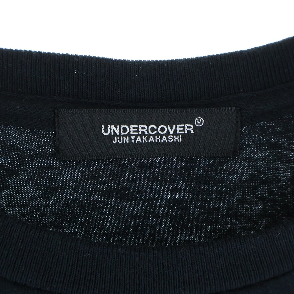 UNDERCOVER(アンダーカバー) ×Yu Nagaba 長場雄 Uロゴプリント半袖Tシャツ ブラック UC1E9813-1 レディース